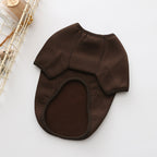 Small Dog Sweater with Velvet Print for Pets
