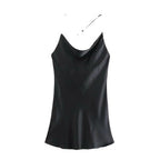 New Women's Backless Satin Camisole Dress