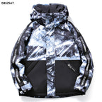 Men's Quilted Plush Thermal Winter Parka Jacket