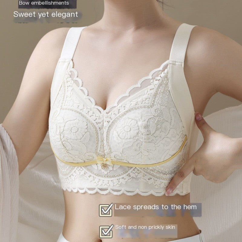 Summer Slim Lace Bra for Full Bust Support and Comfort