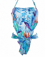 Backless Deep V Beach One-Piece Swimsuit