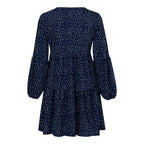 Women's Casual V-Neck Polka Dot Ruffle Dress (6 Colors)