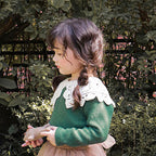 New Strawberry Shan Girls Big Lapel Sweater