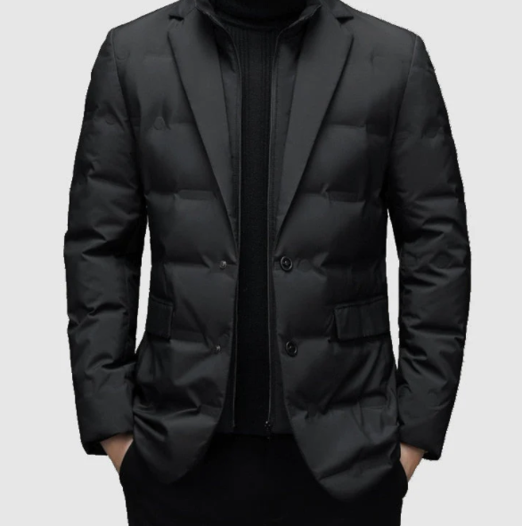 Rowan™ Premium Men's Parka Business Down Jacket (One Piece)