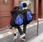 American Retro Love Sweater with School Bag