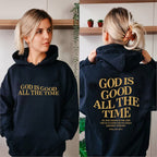 Brushed Hoodie with Slogan and Kangaroo Pocket | Streetwear