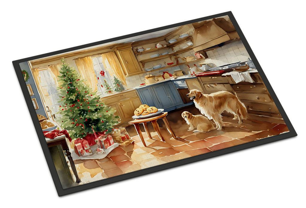 Golden Retriever Christmas Cookies Doormat