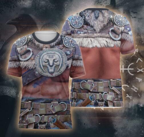 Viking Warrior 3D Printed Winter Armor Long Sleeve Hoodie | Streetwear
