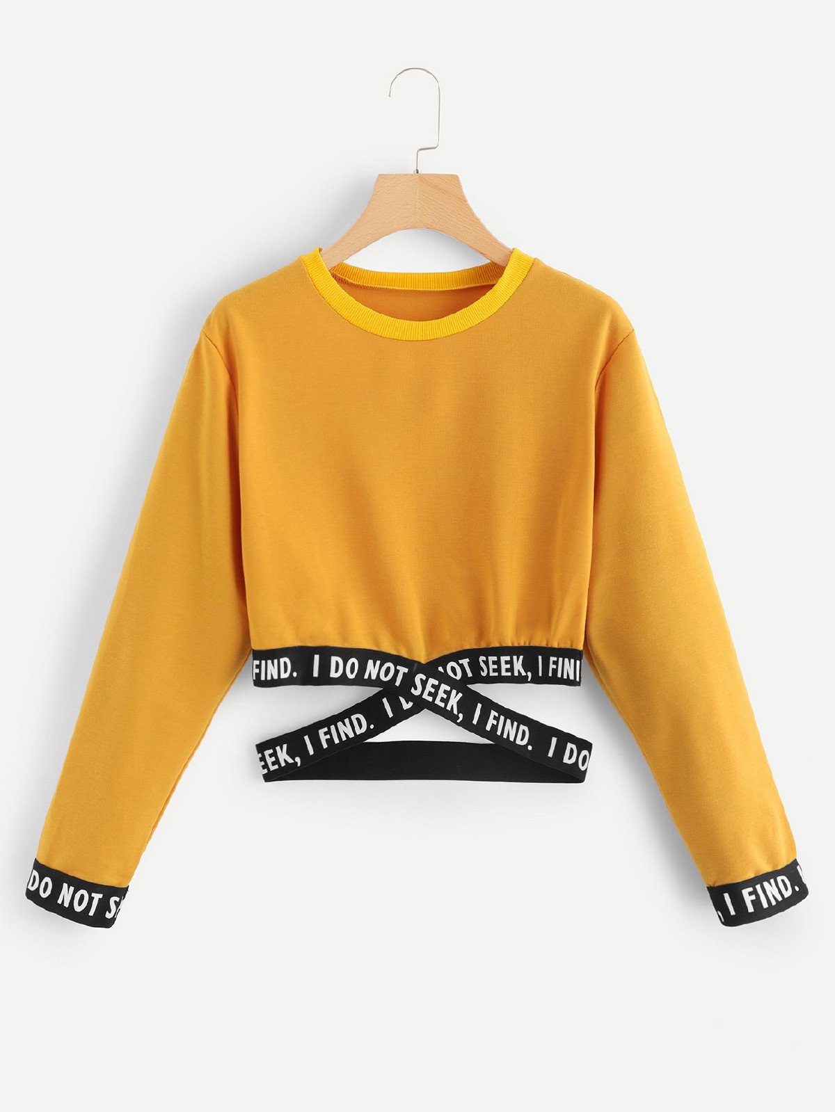 Letter Print Short and Long Sleeve Sweatshirt | Streetwear