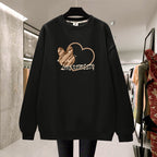 Thickened Plush Pullover for Students in Lazy Style