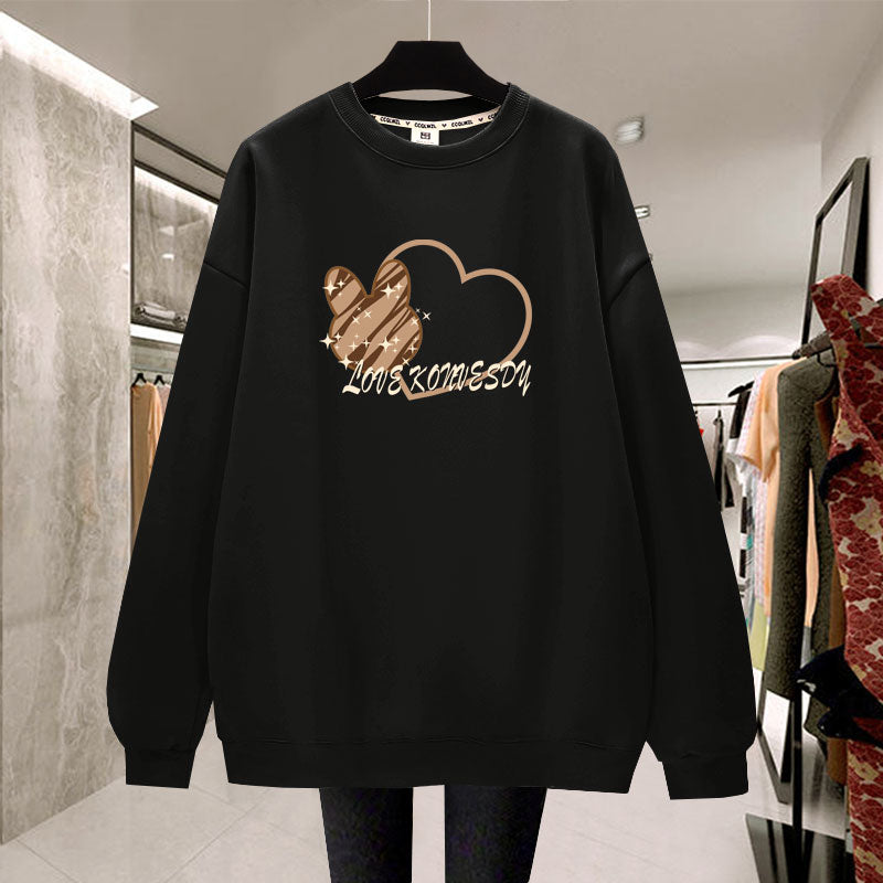 Thickened Plush Pullover for Students in Lazy Style