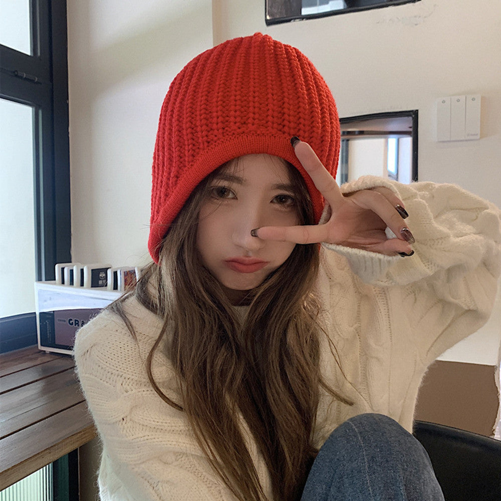 Fashionable Wool Women's Ski Hat | Embroidered Cap