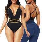 Backless Body Shaping T-Back Corset Jumpsuit