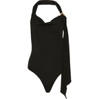 Stylish Backless Bodysuit with Adjustable Straps