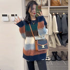 2023 Autumn Winter Women's Loose Fit Striped Sweater