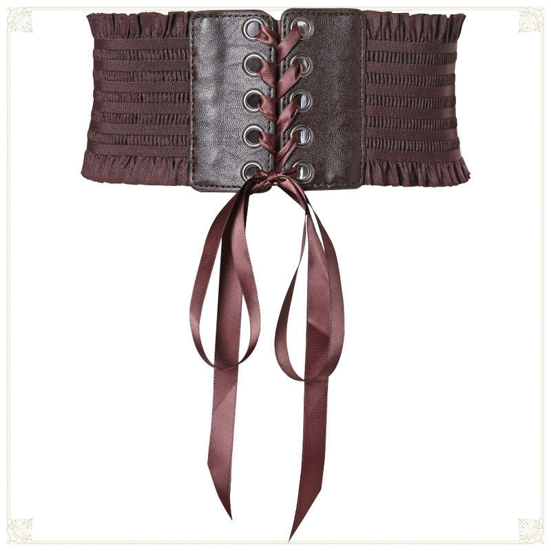 Gothic Steam Punk Lolita Corset Dress with Belt