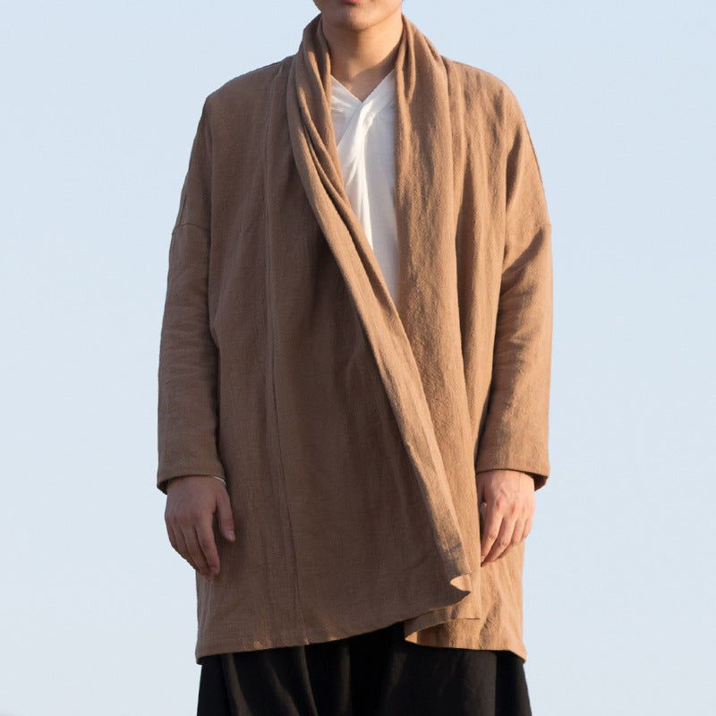 Chinese Style Casual Windbreaker Coat for Men
