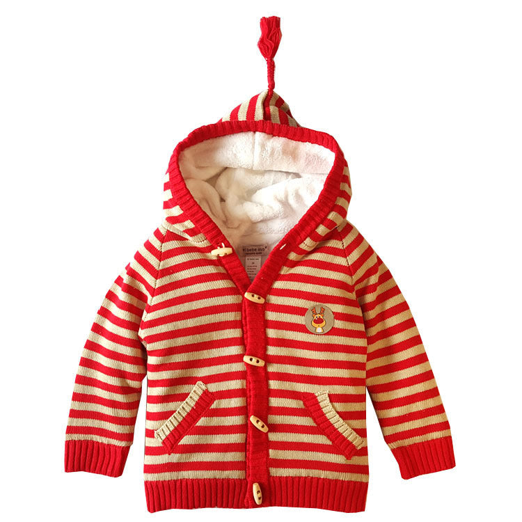 Thick Fleece Cotton Sweater Jacket for Children
