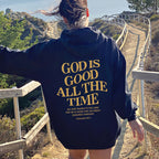 Brushed Slogan Hoodie with Kangaroo Pocket for All | Streetwear