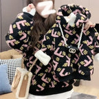 Plus Size Women's Thick Fleece Hoodie | Streetwear
