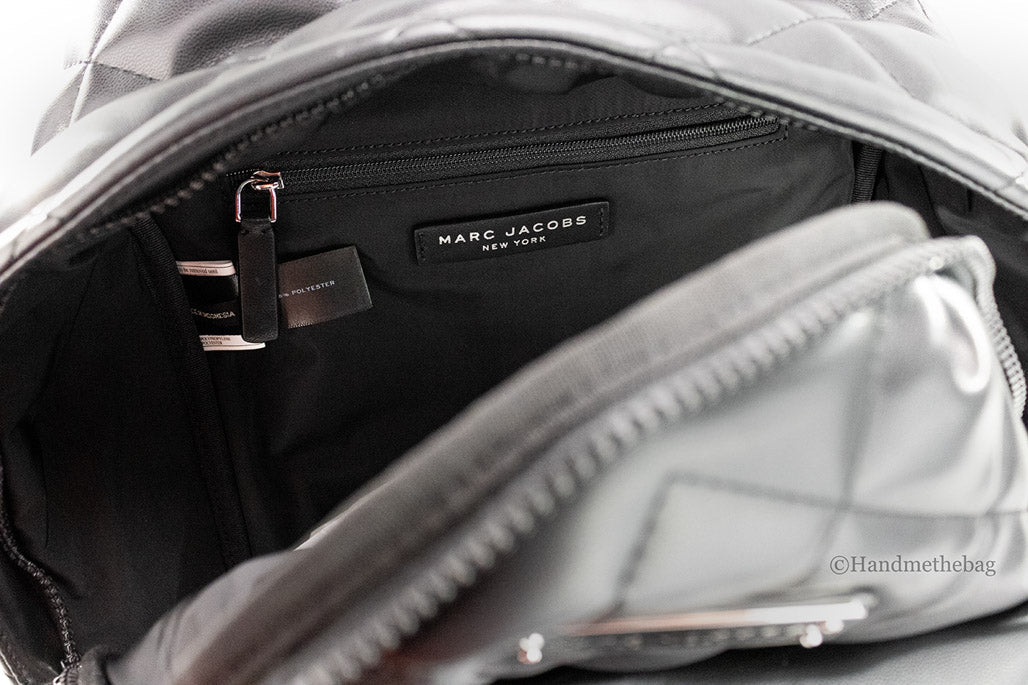 Marc Jacobs Moto Pillow Medium Black Quilted Backpack | Streetwear