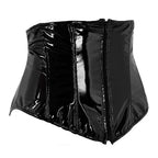 Short PU Leather Waist Cincher Corset