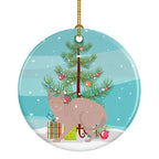 Don Sphynx Cat Christmas Ceramic Ornament