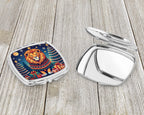Lion Christmas Compact Mirror