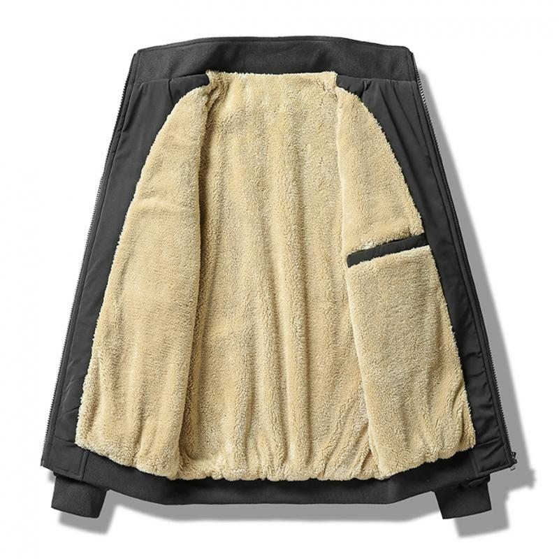 2023 Men's Warm Fleece Windbreak Parka Jacket Plus Size