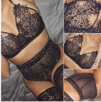 Rhinestone Sheer Lace Bra and Panty Lingerie Set