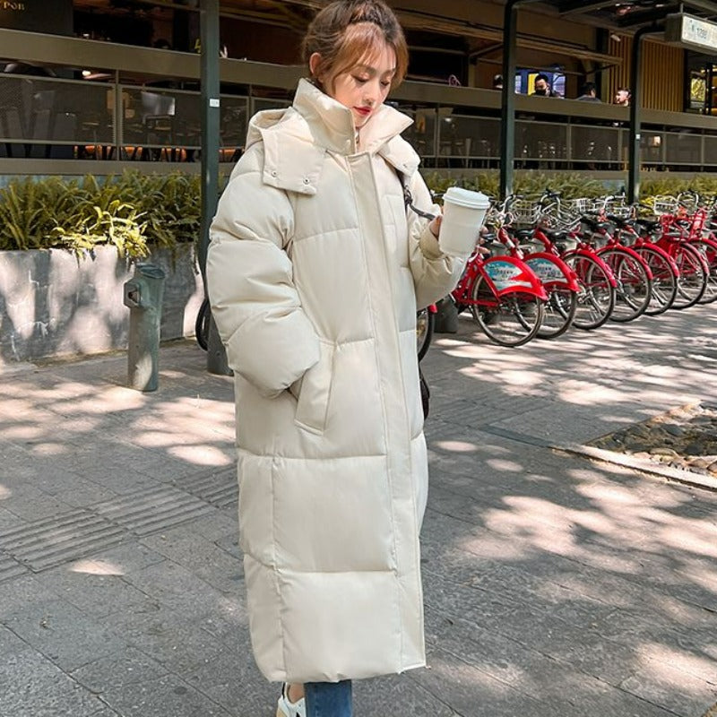 2023 Women's Cotton Puffer Jacket with Hooded Parka