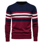 Men's Cotton Striped Pullover Sweater - Plus Size 5XL | Streetwear