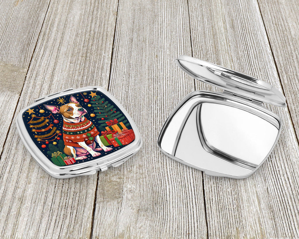 Pit Bull Terrier Christmas Compact Mirror