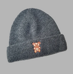 All-Match Bear Knit Hat | Embroidered Cap