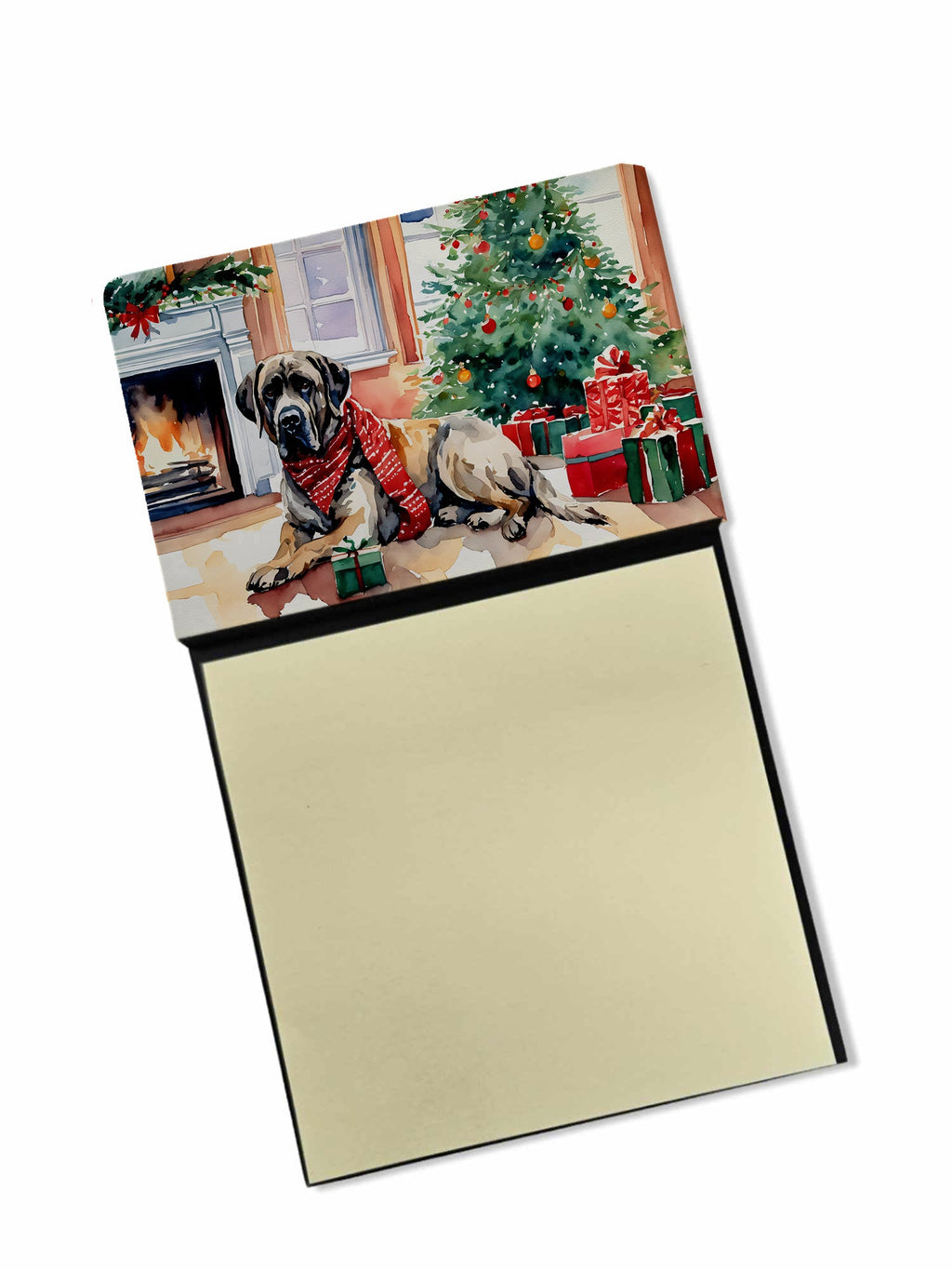 Mastiff Cozy Christmas Sticky Note Holder