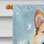Norwegian Buhund Christmas House Flag