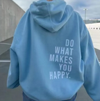 Happy Print Sport Hoodie | Streetwear