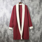 Men's Large Retro Chinese Style Linen Windbreaker Jacket