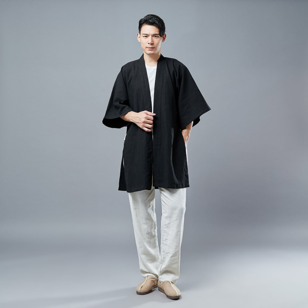 Men's Thin Style Middle-Sleeved Han Jacket