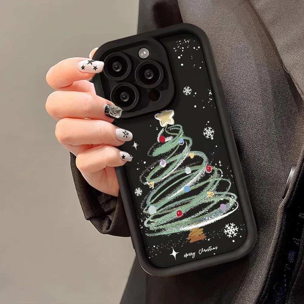 Christmas Tree Phone Case Silicone Soft Case | Protective Cover