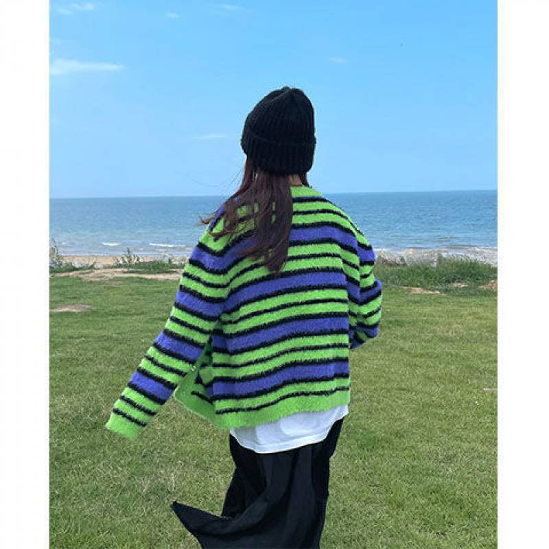 Mink Wool Loose Knit Cardigan for Relaxed Style