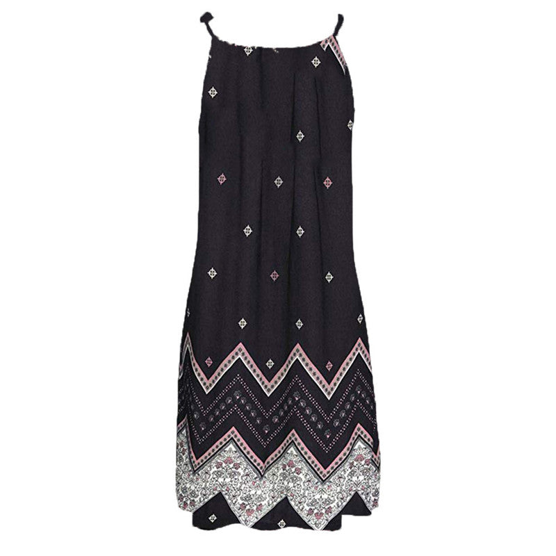2019 Women's Summer A-Line Dress with Adjustable Straps