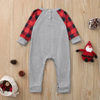 Infant Merry Christmas Plaid Romper