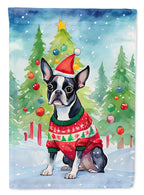 Boston Terrier Christmas Garden Flag