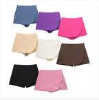 Women's High Waist Asymmetric Shorts