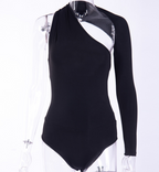 Milk Silk One-Shoulder Bodysuit Top