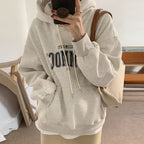 Women's Plus Fleece Hooded Pullover Sweater | Streetwear