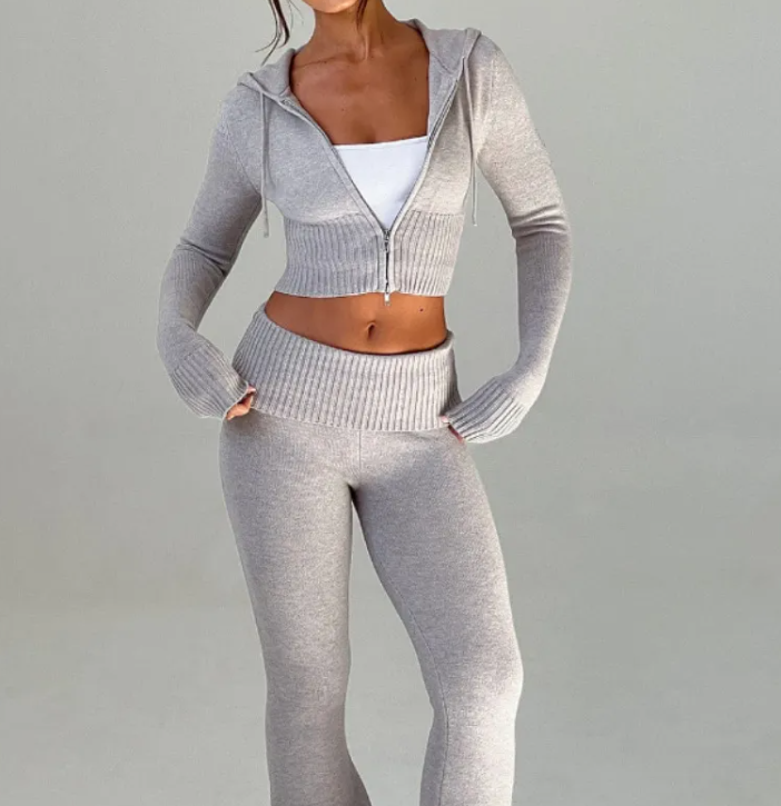 Slim Fit Casual Hoodie & Pants Suit | Streetwear