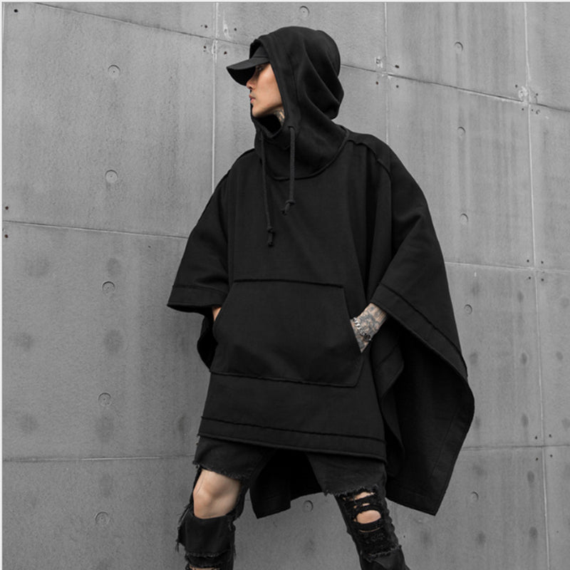 Autumn Winter Men's Loose Batwing Hoodie Coat | Streetwear