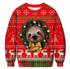 Christmas Print Crew Neck Sweatshirt | Streetwear | Faith Streetwear